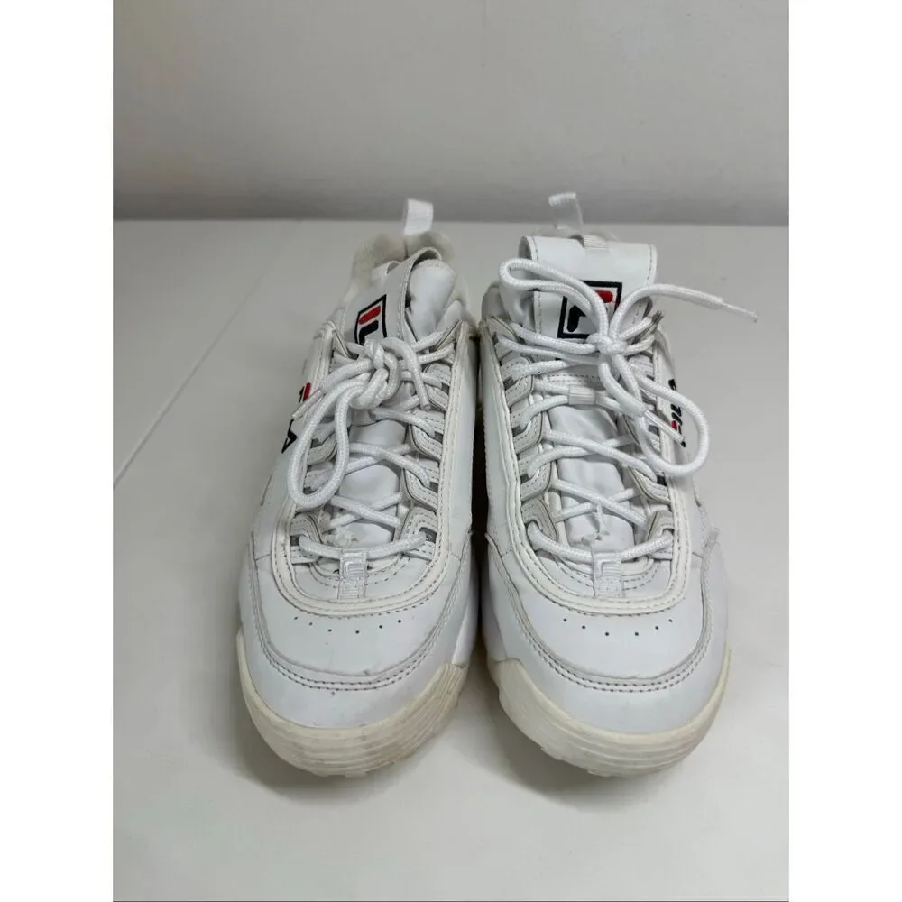 Fila Disruptor II Premium White Sneaker White Women’s Size 9 US See Description